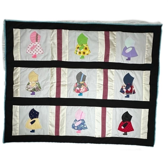Hand Crafted Other - Sunbonnet Sue quilt handmade baby blanket decor wall hang multiple materials